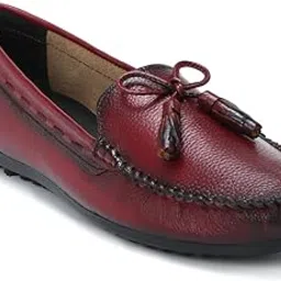 zoom shoes Genuine Burnished Leather Formal Bellies for Women ZMYA-15 | Perfect for Office | Super Light, Non-Slippery, Fatigue Absorbing Loafers with Odour Resistance-picture-16