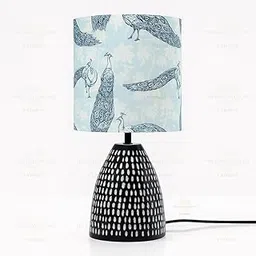 Neelora Table Lamp | Elegant Lamp for Living Room/Bedroom/Resturant/Resort/Cafe/Hotel (3 Colour Changing LED Bulb Included) | DOM-L2-picture-16