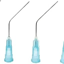 Swent Bent Needle | Bulk pack of 50 pcs | Blunt point | Plastic Hub | For ENT & Dental Use (23G x 25mm)-picture-67