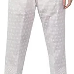 nayla creation Women's Regular Fit Cotton Blend Full Chikankari Pant for Women-picture-46