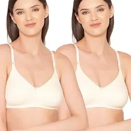 groversons paris beauty Women’s Pack of 2 Seamless Non-Padded, Non-Wired Bra (COMB09)-picture-28