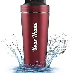 Customised Stainless Steel Shaker for Gym (Red)- 100% Leakproof Guarantee,Leakproof Gym Shaker for Supplements Water Bpa Free Material, 700 Milliliter-picture-29