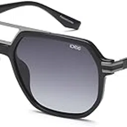 idee 100% UV protected sunglasses | Men | Square | Full Rim | Gradient | Black-Frame | Grey-Lens | Large-picture-31