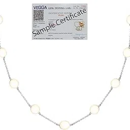 925 Silver Pearly Necklace | Fresh Water Pearl | Pearl Necklace | Gift for Women & Girls | With 925 Stamp & Lab Certificate-image-0