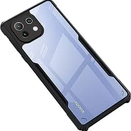 Zapcase Back Case Cover for Mi 11 Lite NE 5G / Mi 11 Lite | Compatible for Mi 11 Lite NE 5G / Mi 11 Lite Back Case Cover | Clear Case with Camera Protection | (TPU + PC | Matte Black)-image-45