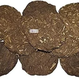 STARVIN Organic and Pure Cow Dung Cake Gobar ke Kande/Upla/gay ke gobar ke uple for Pooja, Hawan, Religious Use Brown (Pack of 6) || U77-picture-16
