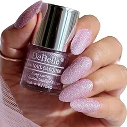DeBelle Gel Nail Polish Ophelia (Lavender with Holo Glitter Sugar Finish Nail Paint)|Non UV - Gel Finish |Chip Resistant | Seaweed Enriched Formula| Long Lasting|Cruelty and Toxic Free| 8ml-image-64