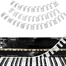 HASTHIP® Piano Stickers for 88 Keys Practicing Removable Piano Keyboard No Need Stickers Notes Label, Digital Piano, Piano Guides Note Lables for Beginners, Box Packing-picture-19