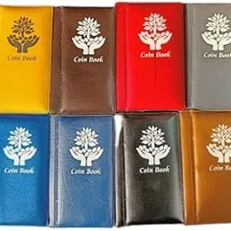 RCI Coin Album for Keeping 12 Coin Collection 5 PCS Set Multicolor-image-0