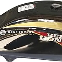 DESI TORQUE™ Petrol Tank for CD Dawn Motorcycle (Black/Red)-image-92