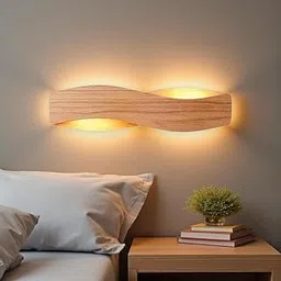 Artica Wooden LED Wall Lamp – Modern Minimalist Wooden Wall Sconce Light | Solid Wood Vertical/Horizontal Wall Art Lighting Fixture with Up & Down Glow for Bedroom, Living Room & Home Décor-picture-29