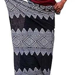 crystalheal; designing the destiny CRYSTAL HEAL Vatsa Dhoti Men’s Dhoti in White | Block Printed Border Cotton Dhoti with Bohemian Hippie Vibes | Traditional Ethnic Wear for Festive, Wedding, Casual, and Cultural Occasions-picture-28