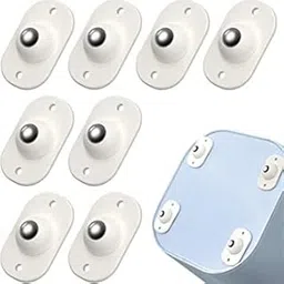 QUALIZA 16 Pcs Mini Swivel Casters Wheels, Stainless Steel Self Adhesive,360 Degree Rotation Pulley, Universal Wheels at the Bottom of the Storage Box, Swivel Caster Wheels for Furniture-image-22