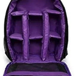 winvin Waterproof SLR/DSLR Camera Backpack Shoulder Bag Travel Case for Canon Nikon Sony Digital Lens (Purple)-picture-11