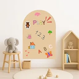 Magnetic Writable Wall Decal for Kids – 24x40 Inch Educational Toy Board, Peel & Stick, Writable, Easy Clean Multifunction Magnetic Wall board | Self-Adhesive Home & Classroom Wall Sticker (Tan Color)-picture-12