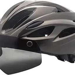 SAZ DEKOR Bike Helmet for Adults with Visor Lightweight Breathable Road Bicycle Helmet Titanium-picture-35