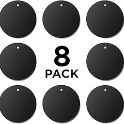 HIKER Metal Plates for Magnetic Car Mount Mobile Phone Holders and Other Magnetic Mount Holders (Pack of 8 Small)-image-31