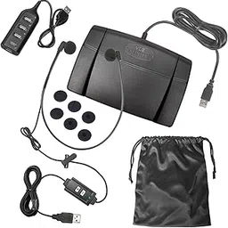 ECS USB Audio Transcription Headset with Infinity-3 USB Foot Pedal - Includes USB Hub and Ear Cushions-image-39