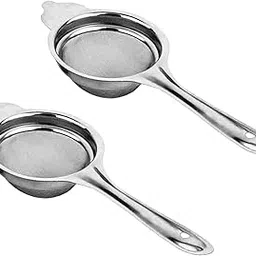 LAZYwindow Tea Strainer Chai Chalni, Stainless Steel, Pack of 2-picture-26