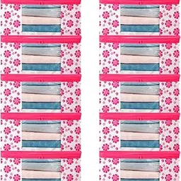 Garment Cover Non-Woven 90 GSM with Transparent Window & Double Metal Zipper – Pack of 10 | Dustproof Clothes Storage Bag for Sarees, Suits, Jackets, Shirts SBXLRL152493517524148524105-image-86