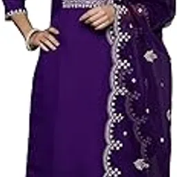 indo era Silk Blend Women's Embroidered Straight Kurta with Pant & Dupatta Set (Kh9Rp7618)-picture-13