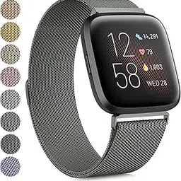 Tobfit Watch Strap Compatible with Fitbit Versa 2 (Watch Not Included), Stainless Steel Chain Strap with Magnetic Buckle Compatible for Men & Women-picture-31