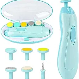 Allons® Baby Nail Trimmer Electric, Safe Baby Nail File, Baby Nail Clippers with Light and 6 Grinding Pads for Newborn Infant Toddler or Adults Toes and Fingernails, Kids Nail Care-picture-17