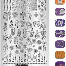 ZJOY Stainless Steel Nail Stamping Image Plate Jumbo Size (ZJOYplus-001) (9.5 * 14 Cm)-picture-36