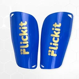 Flickit Stride - Shin Guards – High-Impact Protection with EVA Cushioning for Kids & Adults -Training and Light Weight Shin Pads for Football, Hockey (Blue, S)-image-90