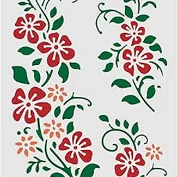 FINGERINSPIRE Flowers Stencil 11.7x8.3 Inch/29.7x21cm Bunch of Blooms Template Wild Flower Reusable DIY Art and Craft for Painting Home Decor-picture-58