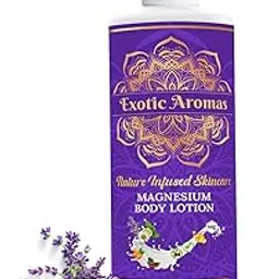 Exotic Aromas Magnesium Body lotion, with topical magnesium chloride | Soothes Muscle Cramps| Promotes Good Sleep | Quick Post Workout recovery| Non Greasy-200ML-picture-29