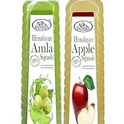 Badrika Pure Natural Himalayan Amla | Gooseberry and Apple Squash Combo (750 ML Each)-picture-11