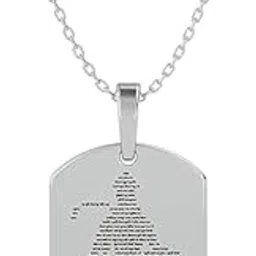 Stainless Steel Hanuman Chalisa Pendant for Men & Women | Engraved Text Pendant Locket with Chain | Laser-Etched Hanuman Silhouette Design | Religious Spiritual Gift-picture-17