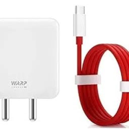 Original 65W Warp Charger Compatible Wiith Oneplus 7T, 7T Pro, 7, 7 Pro, 6, 6T, 5T, 5, 8, 8 Pro,Nord with 6 Months Warranty, USB Type C, White-picture-33