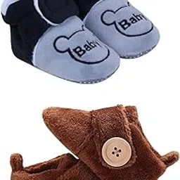 star fish Baby Boys & Girls 3 TO 12 Months Skin Friendly Comfortable Baby printed Booties-picture-18
