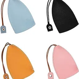 boboka Car Key Case, Cute Pull-Out Key Case Cover, PU Leather Portable Car Key Protective 2Pcs Bag(Blue+Pink-picture-54