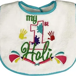 Butterthief Pure Terry Cotton Unisex Baby Bibs feeding Newborn Super Soft Apron Fiber filled Drooler Bibs Reversible (Pack of 1 pc)-picture-49