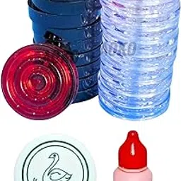 AOKO 20 Crystal Carrom Coin with 1 Premium Striker and 1, 5gm Disco Carrom Powder Carrom Pawns (Pack of 20)-picture-71