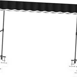 VELURA Trolley Awning Lightweight Non Screw Sunshade Shelter for Yard Camping Beach Black|1 Trolley Cart Awning|Tent & Canopy Accessories| Outdoor Sports |Sporting Goods-image-6