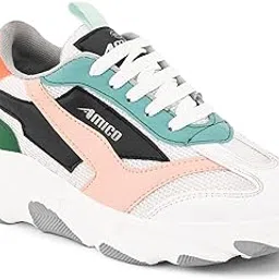 amico Women's Sports Running Shoes,Walking, Gym Casual Sneaker Lace-Up Shoes for Girl's-picture-52