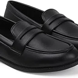 kronoxx Men’s Black Slip-On Penny Loafers | Cushioned Insole, TPR Sole — Office, Wedding & Business Shoes | Premium Footwear || UK 6–11-picture-38
