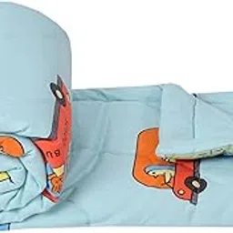FRESH FROM LOOM Summer Collection Single Bed Cartoon Printed Blankets for Kids | Dohar for Kid Boys & Girls | Glace Cotton Soft Children Comforters | Summer Blankets (60x90 in | Bus Aqua)-image-52