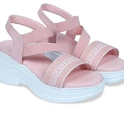 himquen Girl's Stylish Fashion Sandal For Women Lightweight Comfortable & Trendy Wedges Criss Cross Sandal For Women Soft Footbed Strep Sandal For Working All Day Wear-picture-30