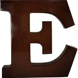 Wooden E Letter- English Upper Case Alphabets Cutouts for Art and Craft Work (E_Brown_15x2.5 cm)-picture-35