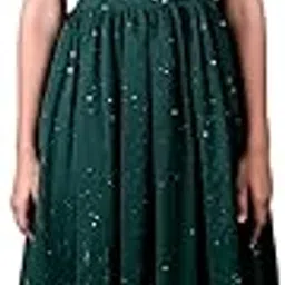 yuvina fashion Girls Green Colour Fancy Westren Dress-picture-24