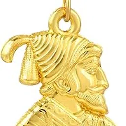 superstore18 Brass MicronGold both side wearable, Chatrapati SHIVAJI Maharaj thick heavy chain pendant jewellery Men (SST5568PCMI)-picture-21