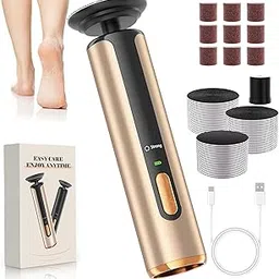 Electric Foot Callus Remover, Callus Remover for Feet with 60 Pcs Sandpaper Discs, Rechargeable & Adjustable Speeds LED Display, 2-in-1 Electric Foot File for Dead Skin Removal & Nail Care-picture-18