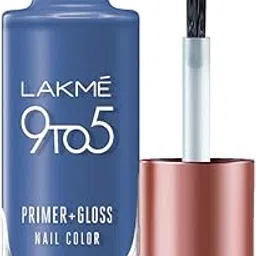 LAKMÉ 9 To 5 Primer + Gloss Glossy Finish Nail Colour, Indigo Ink, 6 Ml-image-57