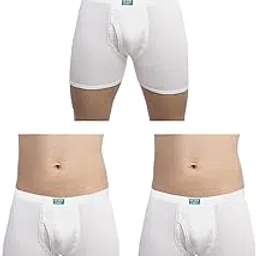 amul comfy Men's Cotton White Plain/Solid Inner Elastic Trunks (#Comfy-Trunk-IE)-picture-14