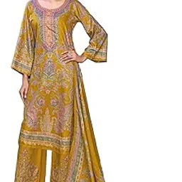 dravinam trends Women's Winter Wear Unstitched Digital Kashmiri Printed Viscose Pashmina Woollen Salwar Suit Dress Material with Khatli Work and Foil touchup and Pashmina Printed Shawl Dupatta-picture-47